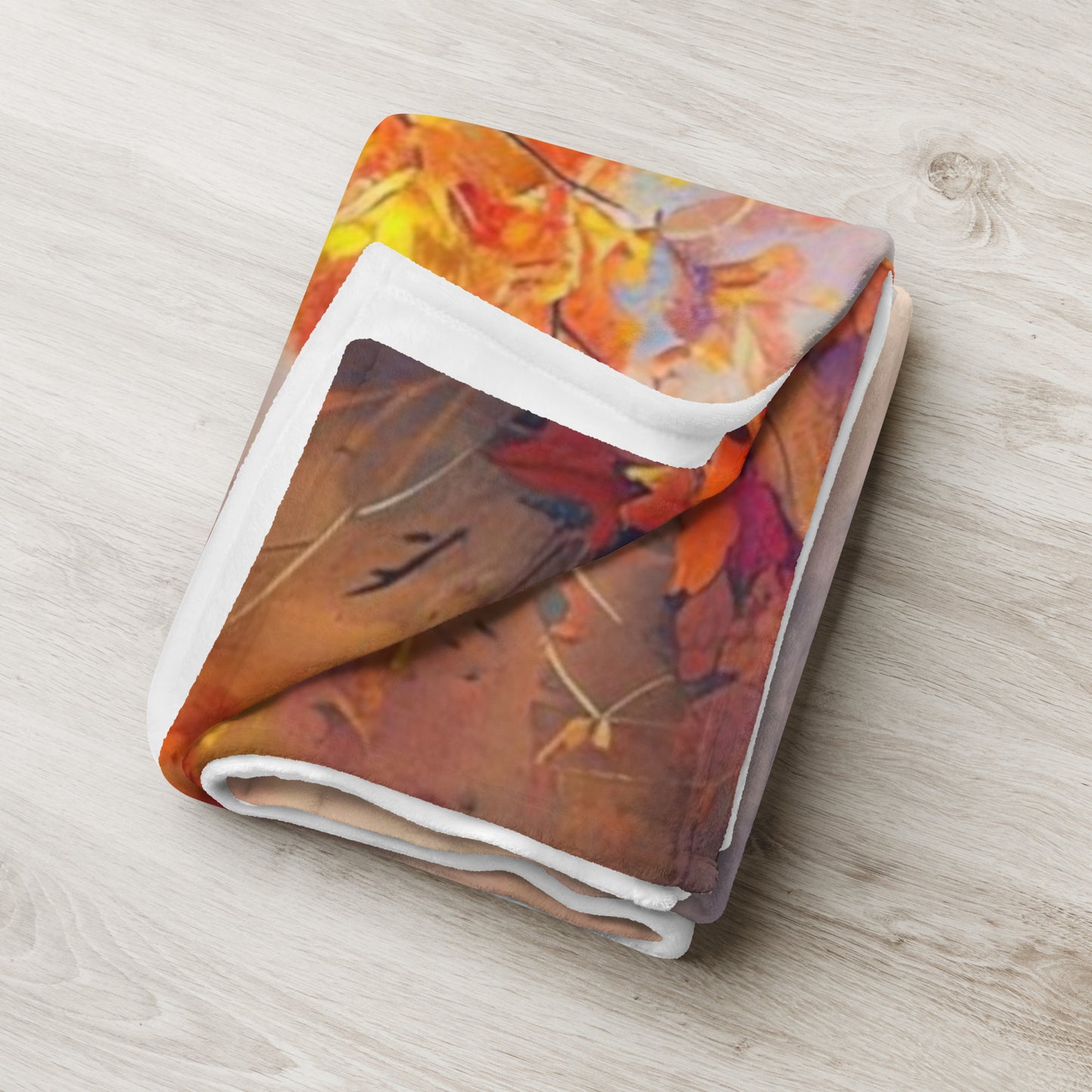 Autumn Reflections Throw Blanket | Whimsical Creations Watercolor Tree Wall Decor for Twin Mom | 50x60 Inches