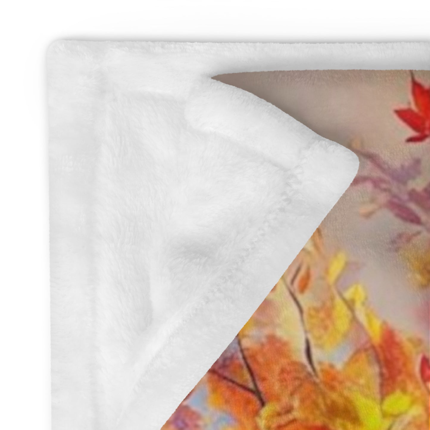 Autumn Reflections Throw Blanket | Whimsical Creations Watercolor Tree Wall Decor for Twin Mom | 50x60 Inches
