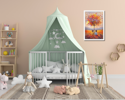 Celebrate the unique bond of twins with "Our Little Acorns," a heartwarming autumn-themed framed print. Perfect for nurseries or any family space, this art piece beautifully symbolizes growth, companionship, and the precious memories of childhood. A meaningful gift for twin parents.