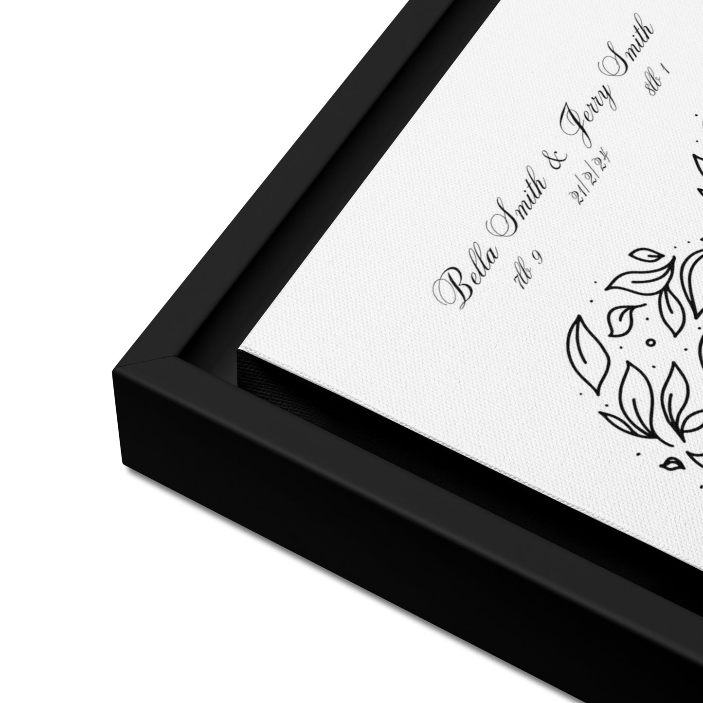 Personalized twins canvas art featuring custom line art design with names and birth details, perfect for celebrating twins and enhancing nursery decor.
